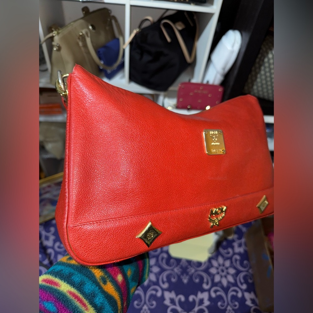LOW START π«Άπ½ MCM Red Shoulder Bag - Picture 10 of 16